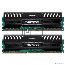 Оперативная память Patriot Viper 3, DDR3, 16GB (2x8 GB), 1600 MHz, CL10, DIMM, радиатор, черный