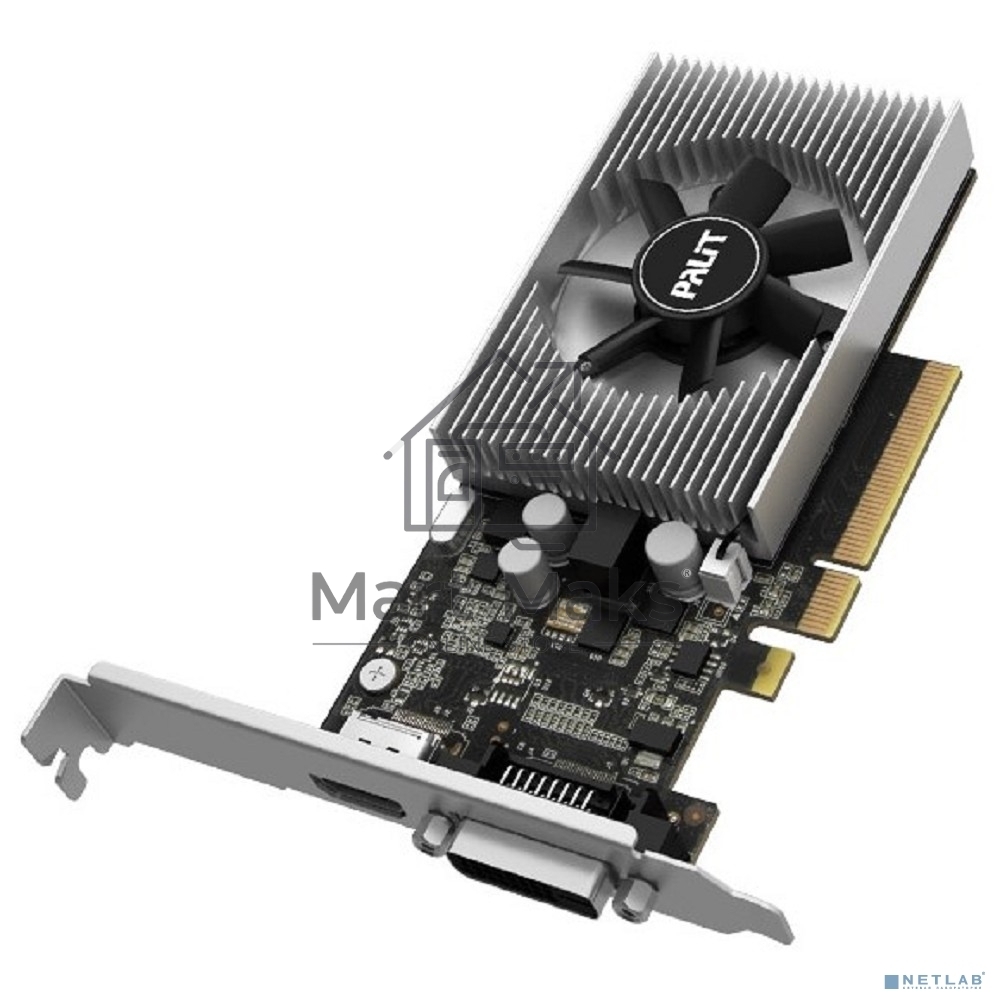 Видеокарта Palit PA-GT1030 2GD4 nVidia GeForce GT 1030 2048Mb PCI-E 64bit DDR4 1151/2100 DVIx1/HDMIx1/HDCP Ret low profile