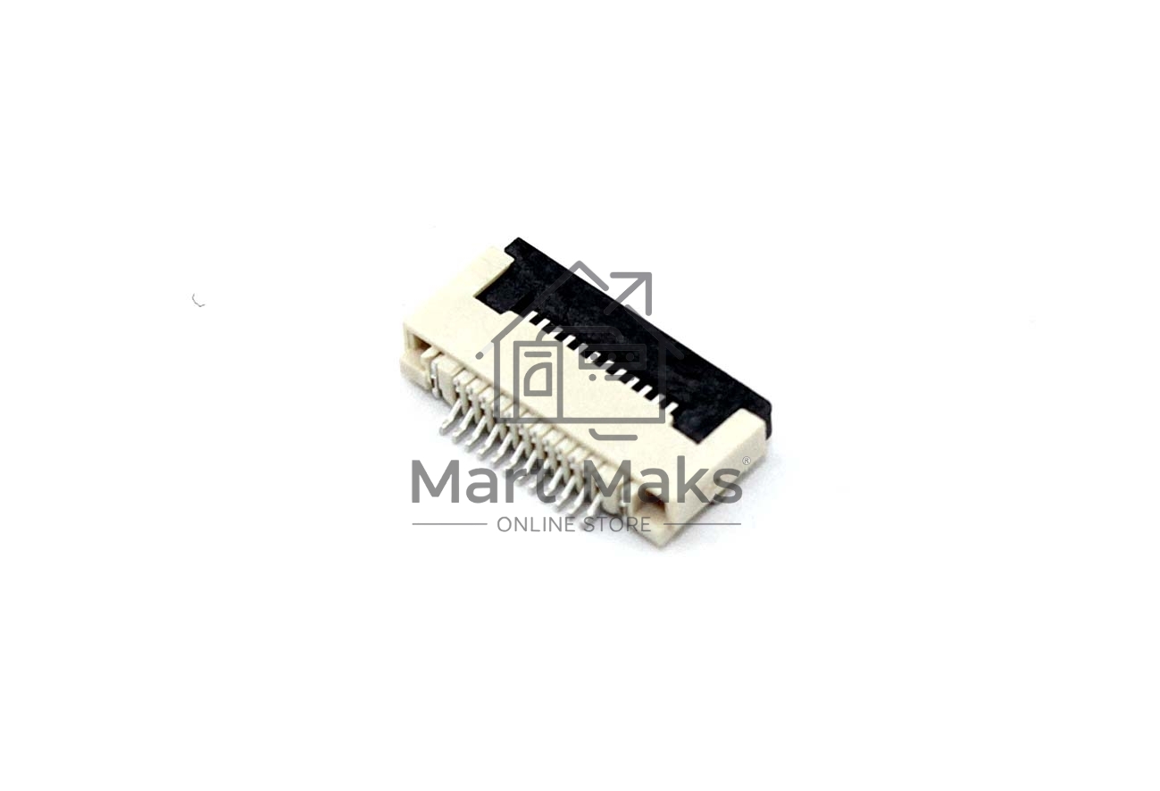 Разъем FPC Flip-Lock 0510-12RLGF 12 pin высота 1мм шаг 0,5мм
