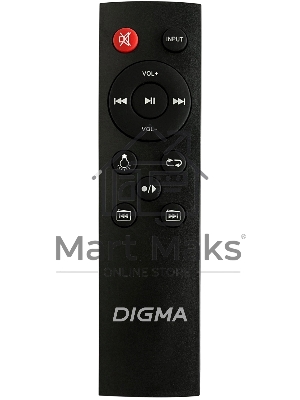 Минисистема Digma D-MC1700 черный 30Вт FM USB BT micro SD