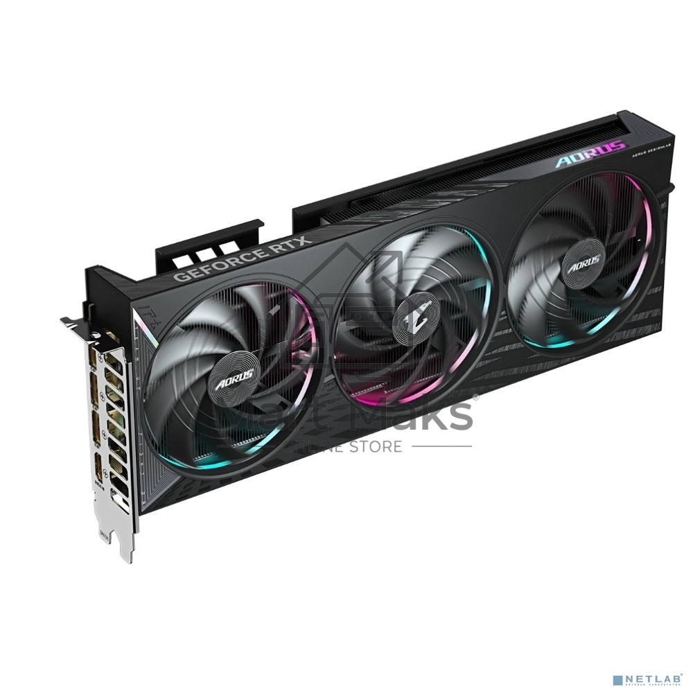 Видеокарта Gigabyte PCI-E 5.0 GV-N5060AORUS E-8GD 1.0 NVIDIA GeForce RTX 5060 8Gb 128bit GDDR7 2722/28000 HDMIx1 DPx3 HDCP Ret