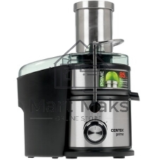 Соковыжималка Centek CT-1214 стальной/чёрный, центробежная, 1500 Вт, 1100 мл, механическое