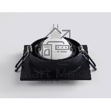 Светильник встраиваемый Ambrella light TN102729 BK черный GU5.3 92*92*23
