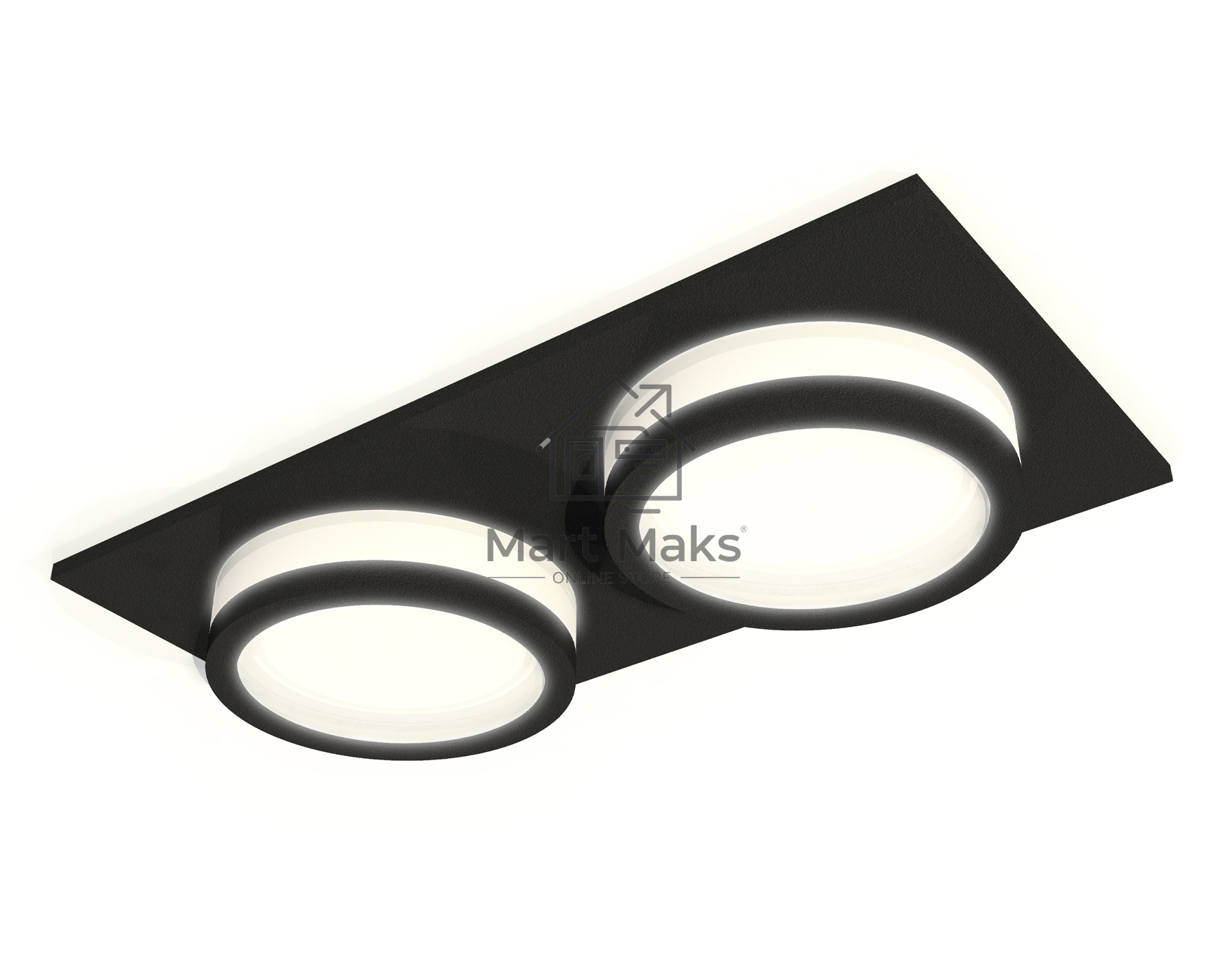 Комплект встраиваемого светильника Ambrella light XC6526060 SBK/FR черный песок/белый матовый MR16 GU5.3 (C6526, N6221)
