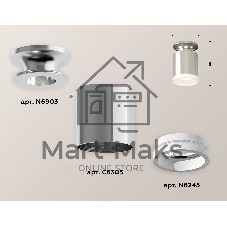 Светильник Ambrella Light XS6305043 PSL/FR серебро полированное/белый матовый MR16 GU5.3 (N6903, C6305, N6245)