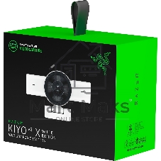 Веб-камера Razer Kiyo V2 X White 2560x1440, 60 кадр/с, USB, микрофон, шторка приватности, автофокус, крепление на мониторе
