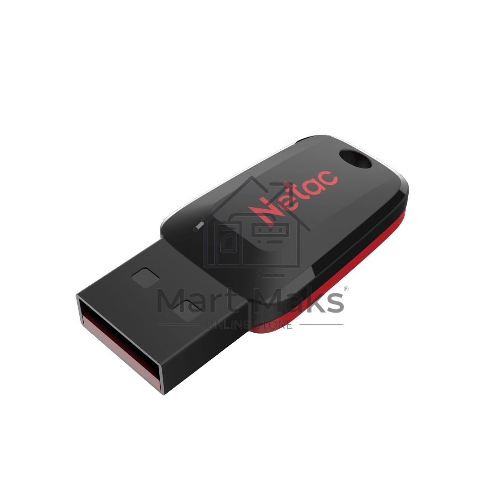 Флешка USB R/W R/W Netac U197 16Gb <NT03U197N-016G-20BK>, USB2.0, пластиковая, черная