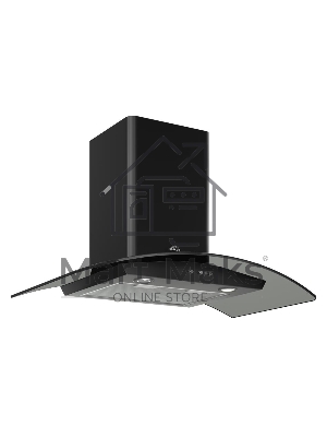 Вытяжка каминная Elikor Аметист 60П-430-К3Д черный/тонир, 60 см, 430 куб. м/ч, 54 дБ