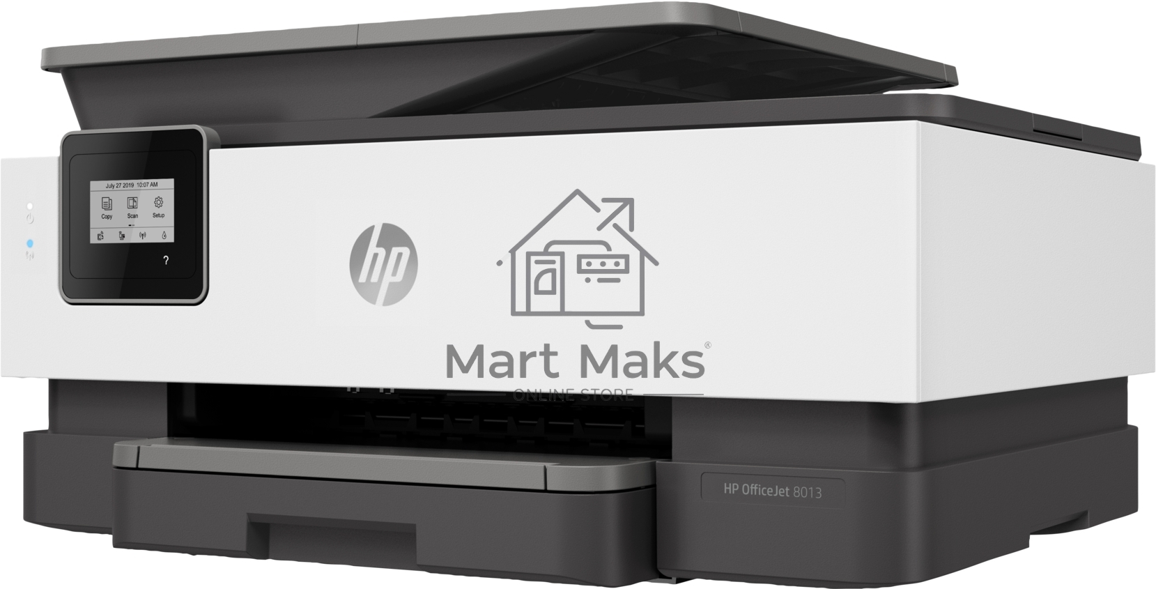 МФУ струйный HP Officejet Pro 8013 (1KR70B), A4, цветной, печ. до 18 стр/мин. (ч/б) до 10 стр/мин. (цвет), скан. до 8 стр/мин. (ч/б) 3.5 стр/мин. (цвет), 1200 x 1200 dpi, Wi-Fi, Air Print