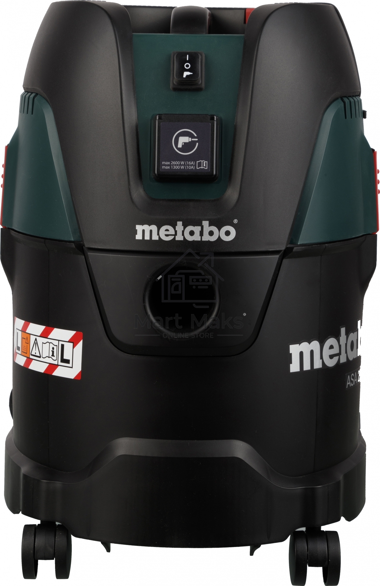 Пылесос строительный Metabo ASA 25 L PC 602014000 Пылесос 1250вт,розетка,ручн.очистка, бак 25л, вес 8.3 кг