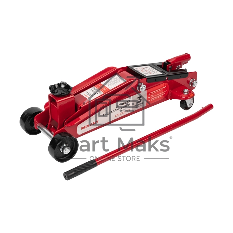 Домкрат гидравлический подкатной 3т с высоким подъемом, SUV Rexant