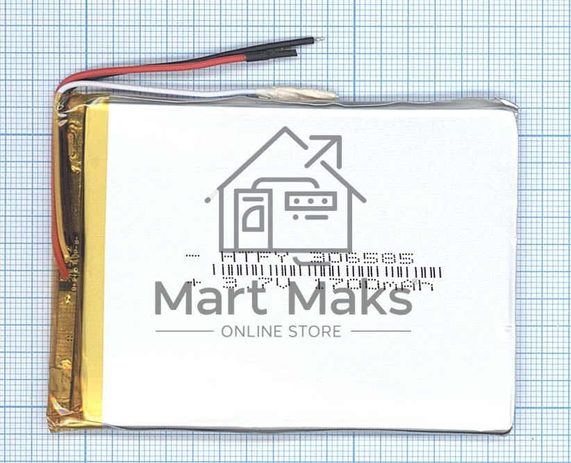 Аккумулятор Li-Pol (батарея) 3*65*85мм 3pin 3.7V/1700mAh