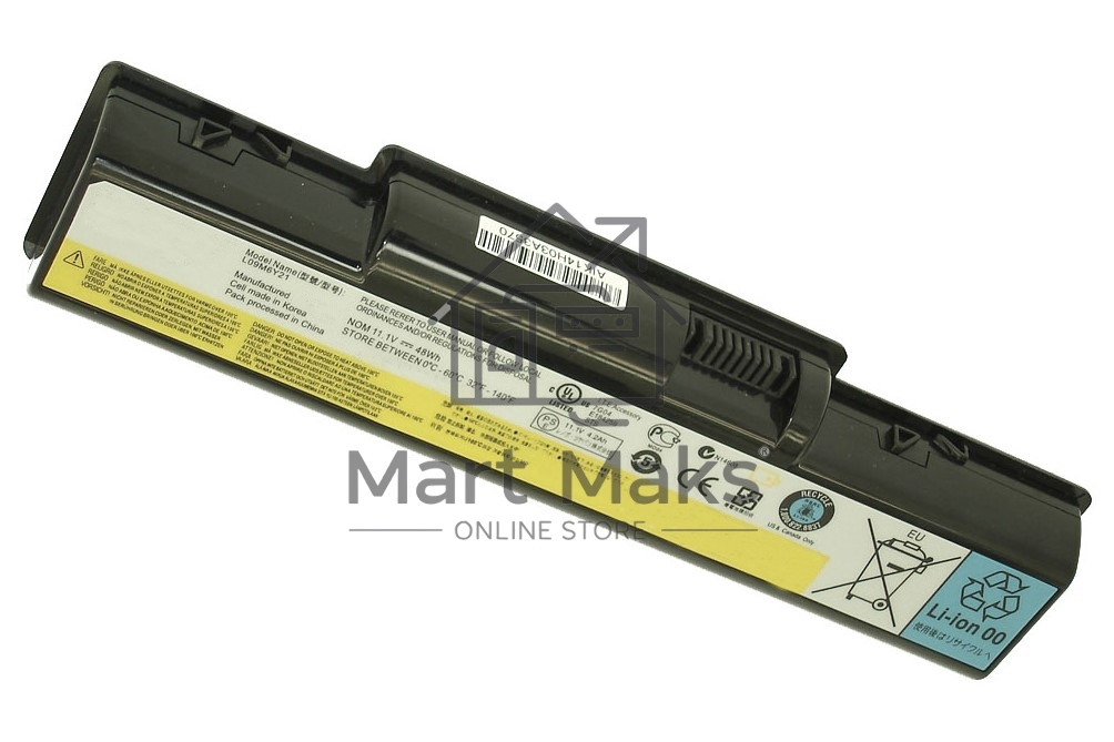 Аккумуляторная батарея для ноутбука Lenovo B450 (L09M6Y21) 11.1V 48Wh черный Orig