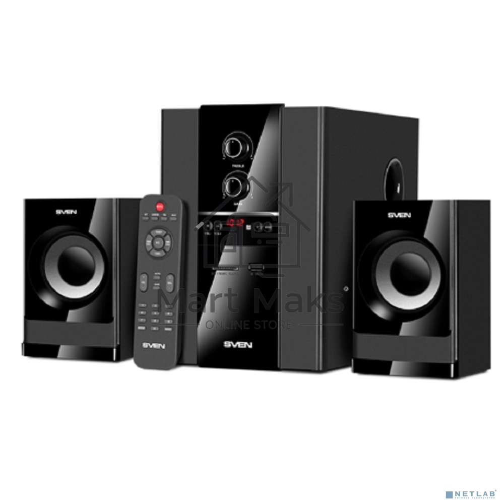 Акустическая система SVEN MS-1821 2.1 черный 40Вт BT