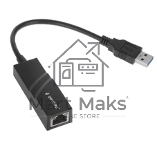 Сетевой адаптер Ethernet Gembird NIC-U11, USB 3.0 - Gigabit Ethernet adapter, пластик, белый, RTL8153