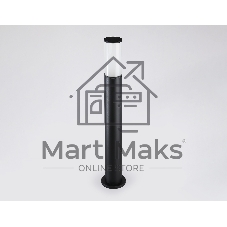 Светильник Ambrella light ST2459 BK/FR черный/белый матовый IP54 E27 max 40W D90*800