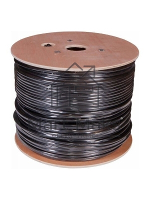 Кабель сетевой Buro UTP 4 пары cat5E solid 0.50мм CCA 305м черный outdoor