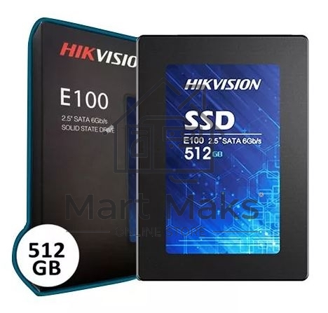 Накопитель SSD Hikvision E100, 512Gb, 2.5