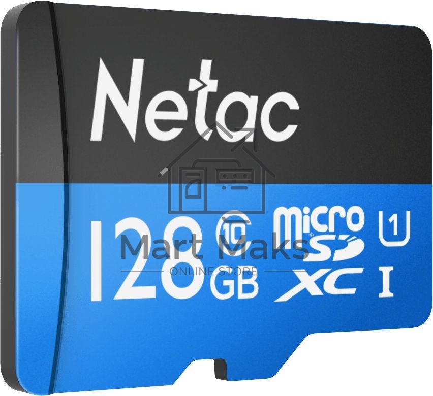Флеш-Карта NeTac P500 Standard MicroSDXC 128GB U1/C10 up to 80MB/s, retail pack card only