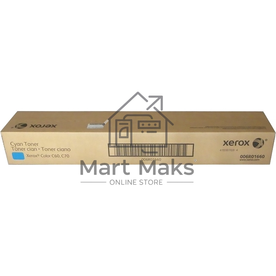 Картридж лазерный XEROX 006R01660 голубой XEROX Color С60/C70 34K