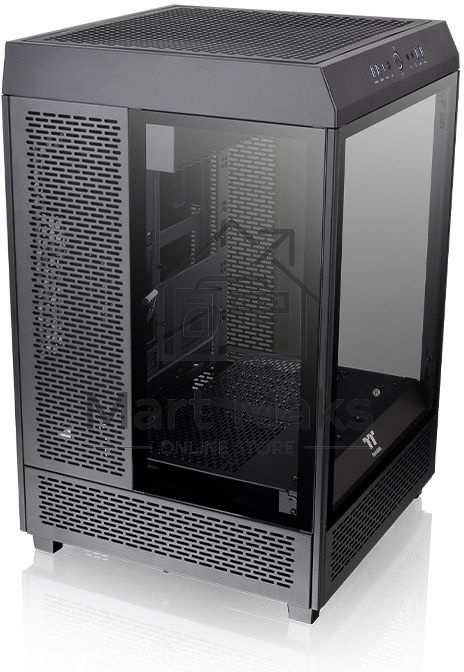 Компьютерный корпус Thermaltake The Tower 500 черный без БП ATX 1x120mm 3x140mm 4xUSB3.0 2xUSB3.1 audio bott PSU