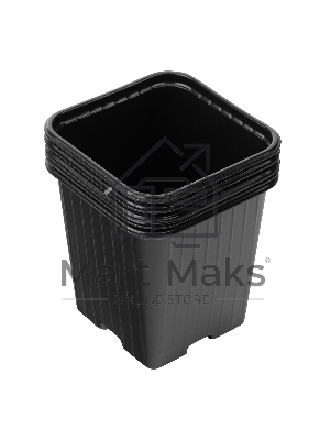 Горшочек для рассады, 90х90х95 мм, полистирол, 5 шт. Россия