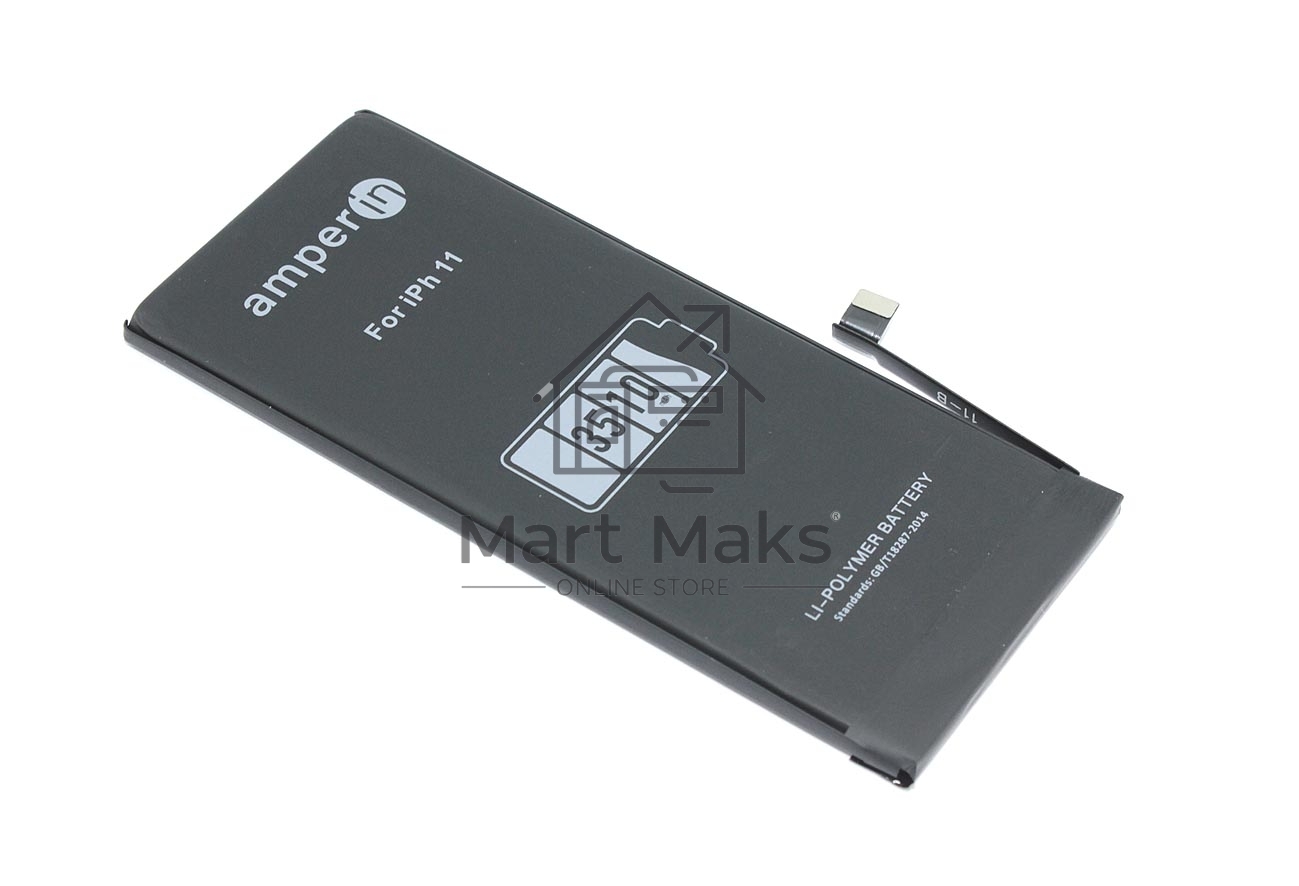 Аккумуляторная батарея Amperin для Apple iPhone 11 3510mAh