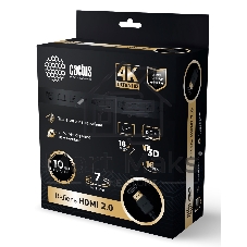 Кабель аудио-видео Cactus CS-HDMI.2-7 HDMI (m)/HDMI (m) 7м. позолоченные контакты черный