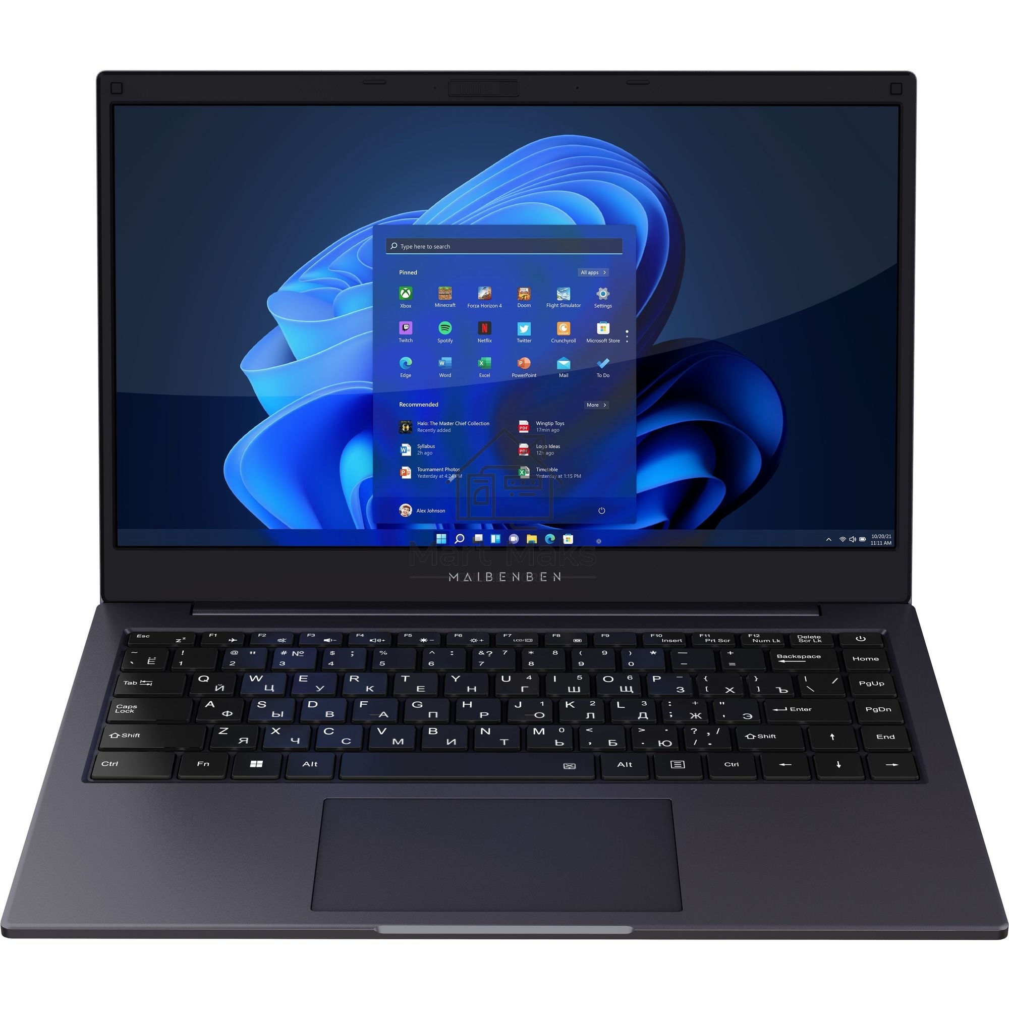 Ноутбук Maibenben Smart S14A--iN10UM темно синий S14A-iN10UMB1SLURE0 14