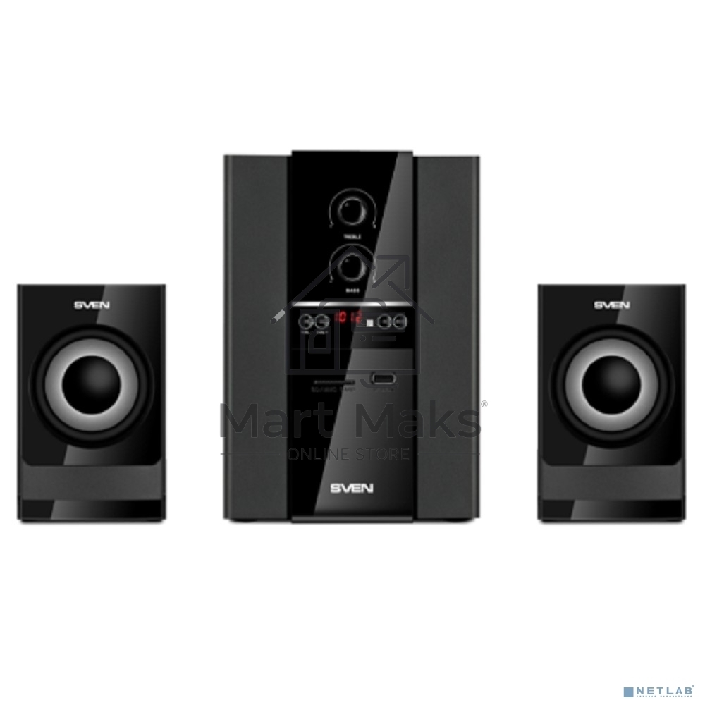 Акустическая система SVEN MS-1821 2.1 черный 40Вт BT