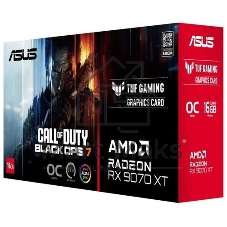 Видеокарта ASUS RX9070XT TUF GAMING OC 16Gb GDDR6 256bit 3xDP HDMI 3FAN RTL TUF-RX9070XT-O16G-GAMING