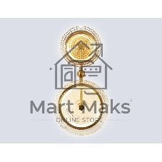 Настенный светодиодный светильник Ambrella light LH31118/2 BS/CL латунь/прозрачный 15W 3000K 200*90*390