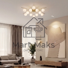 302001/12 / светильник потолочный / латунь Smart