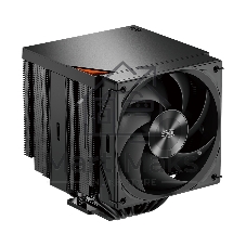 Кулер для процессора PCCooler RZ620Pro TC BK (265W, 4-pin PWM, 160mm, Al/Cu, 6x6mm, 2x120mm, 80CFM, 36.2dBA, 2400RPM, S: 1851/1700/1200/115X, AM5/AM4, black)