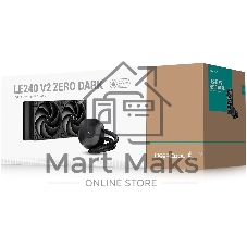 Система жидкостного охлаждения Deepcool LE240 V2 Zero Dark Soc-AM5/AM4/1200/1700/1851 черный 4-pin 28.2-31.6dB Al 220W 1359gr Ret (R-LE240ZERO-BKLNMD-G-1)