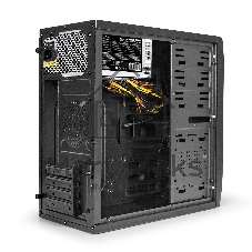 Компьютерный корпус Minitower ExeGate QA-412U-UNS450 (mATX, БП UNS450 с вент. 12см, 2хUSB+2хUSB 3.0, аудио, черный)