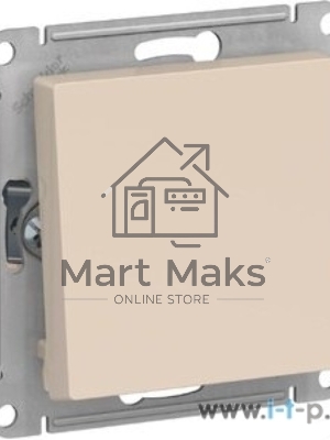 Механизм переключателя 1-кл. ATLAS DESIGN (сх.6) 10АХ беж. SchE ATN000261