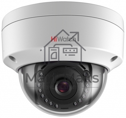 Видеокамера IP Hikvision HiWatch DS-I252 4-4мм цветная корп.:белый