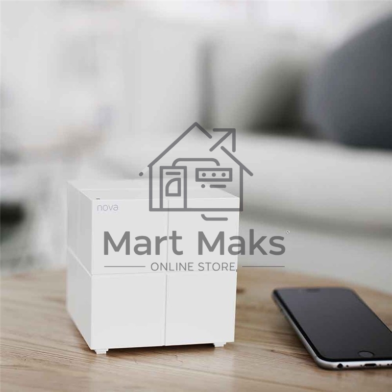 Маршрутизатор Tenda nova MW6 (2 роутера) АС1200 Двухдиапазонная Wi-Fi Mesh система, 2 порта gigabit ethernet RJ45