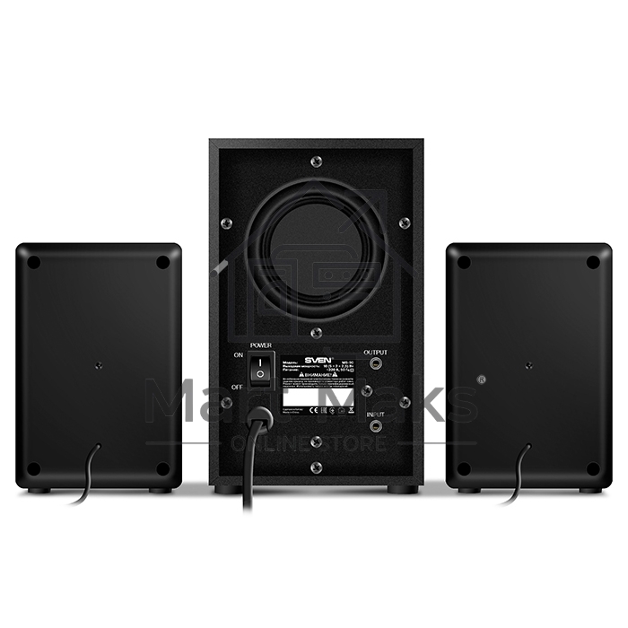 Колонки SVEN MS-90 Black (2x2.5W+ сабвуфер 5W, дерево)