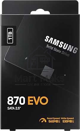 Накопитель SSD Samsung 870 EVO, 1TB, SATA III, 2.5