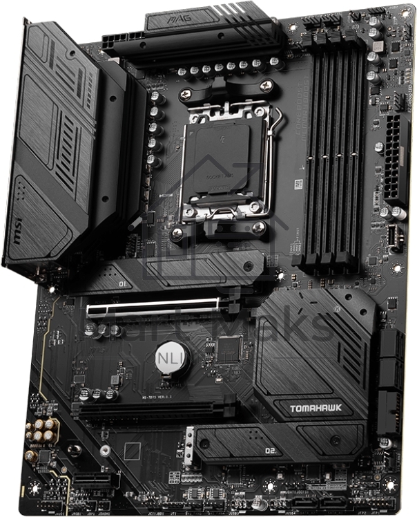 Материнская плата MSI MAG B650 TOMAHAWK WIFI, AM5, AMD B650, 4xDDR5, 6xSATA, 3xM.2, 1xPCI-E 4.0 x16, 1xPCI-E 4.0 x2, 1xHDMI, 1xDisplayPort, 1xUSB Type-C, 1x2.5Gb LAN, 2xUSB-A 2.0, 3xUSB-A 3.2 Gen 1, 3xUSB-A 3.2 Gen 2, 5x3.5 мм, 7.1, Standard-ATX