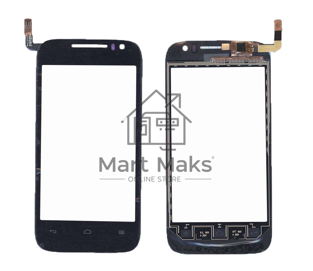 Сенсорное стекло (тачскрин) для Huawei Ascend G302D, черное