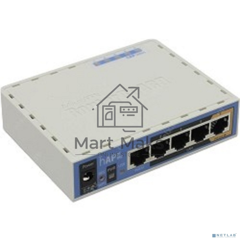 Роутер MikroTik RB952Ui-5ac2nD 2.4+5 ГГц, 802.11a/b/g/n/ac, MIMO 2x2, 5x Ethernet