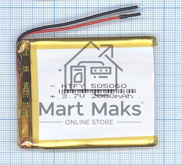 Аккумулятор Li-Pol (батарея) 5*50*60мм 2pin 3.7V/2000mAh