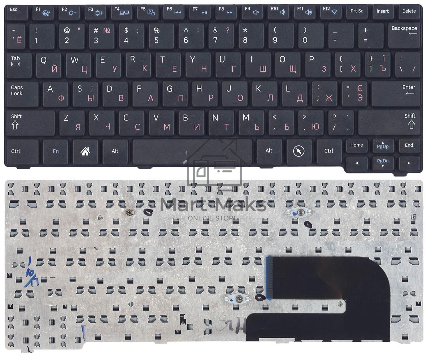 Клавиатура для нетбука Samsumg N100 черная