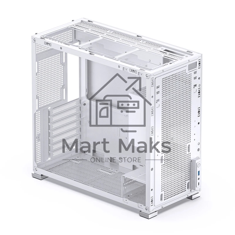 Корпус без блока питания Case JONSBO D41 MESH, Midi-Tower, TG, no fan, 1xUSB-A 3.2 + 1xUSB-C 3.2, ATX, mATX White