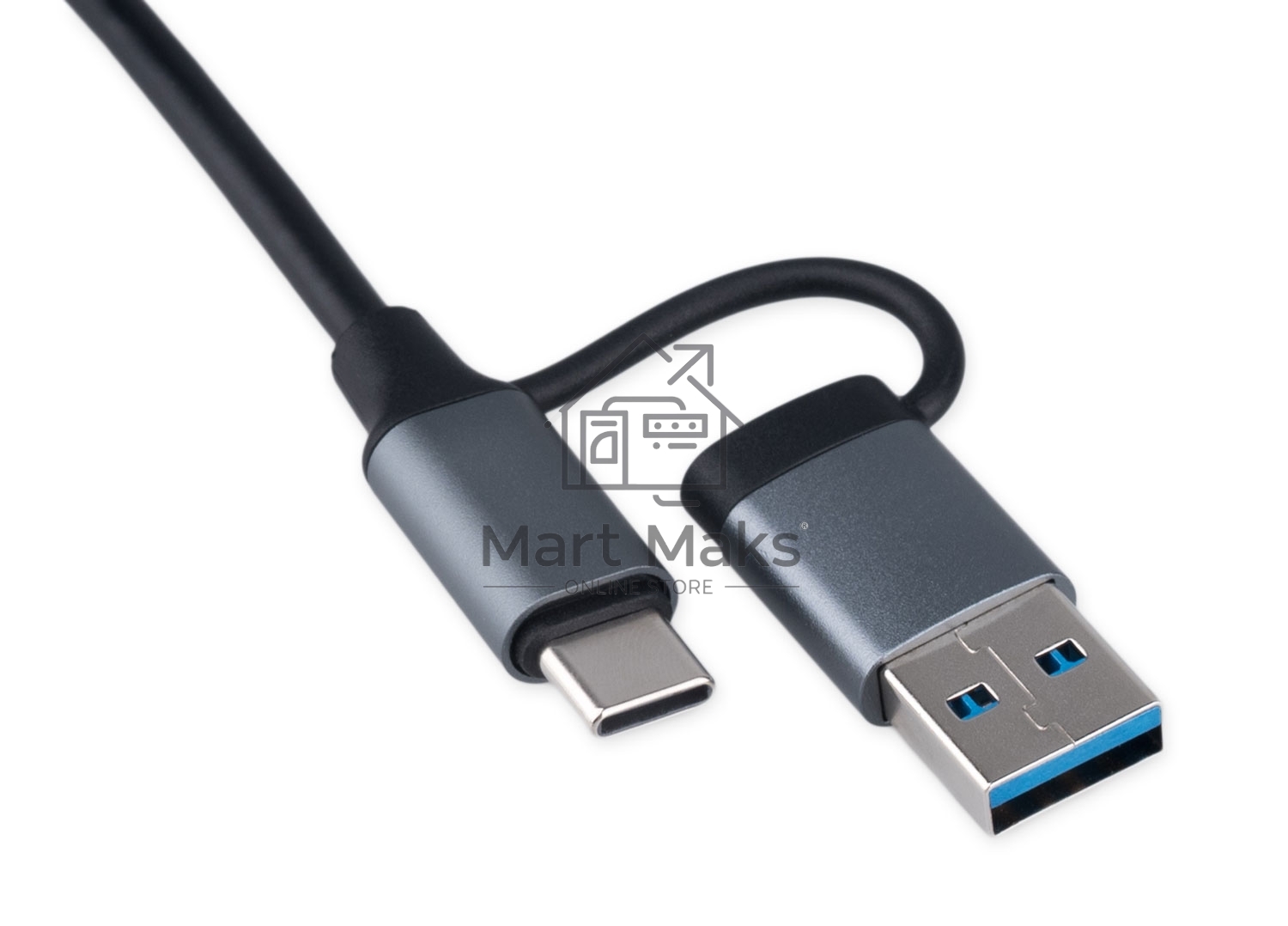 Разветвитель USB3.0/2.0 Gembird UHB-C445, USB3.0, 4хUSB2.0, Type-C, с доп.питанием (порт Type-C), кабель Type-C/USB 17см, алюминий, коробка