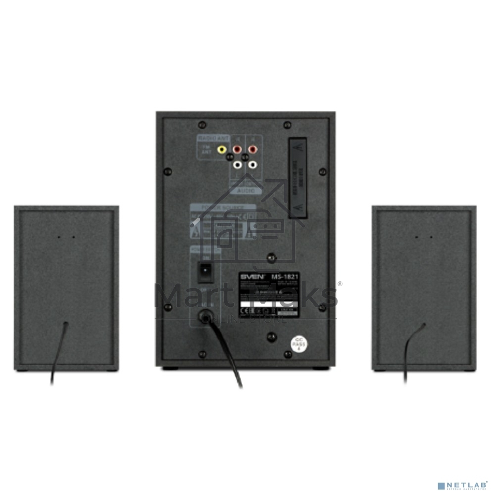 Акустическая система SVEN MS-1821 2.1 черный 40Вт BT