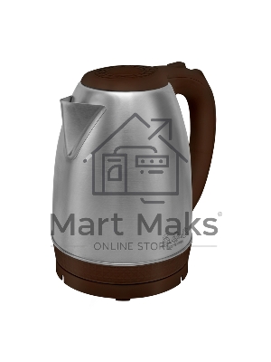 Чайник электрический Мастерица EK-1801М, шоколад, 1,8л, нержавейка